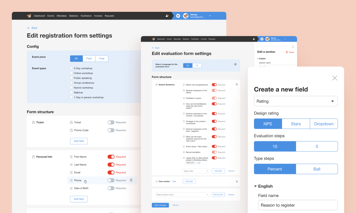 screenshot of Workshop Butler